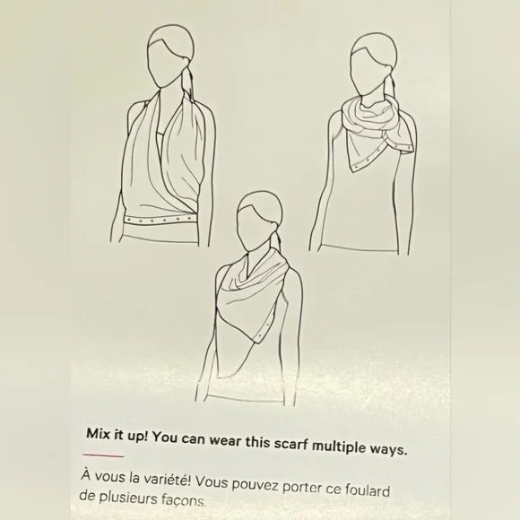 NWOT lululemon Vinyasa Scarf, Light Grey - Picture 12 of 12